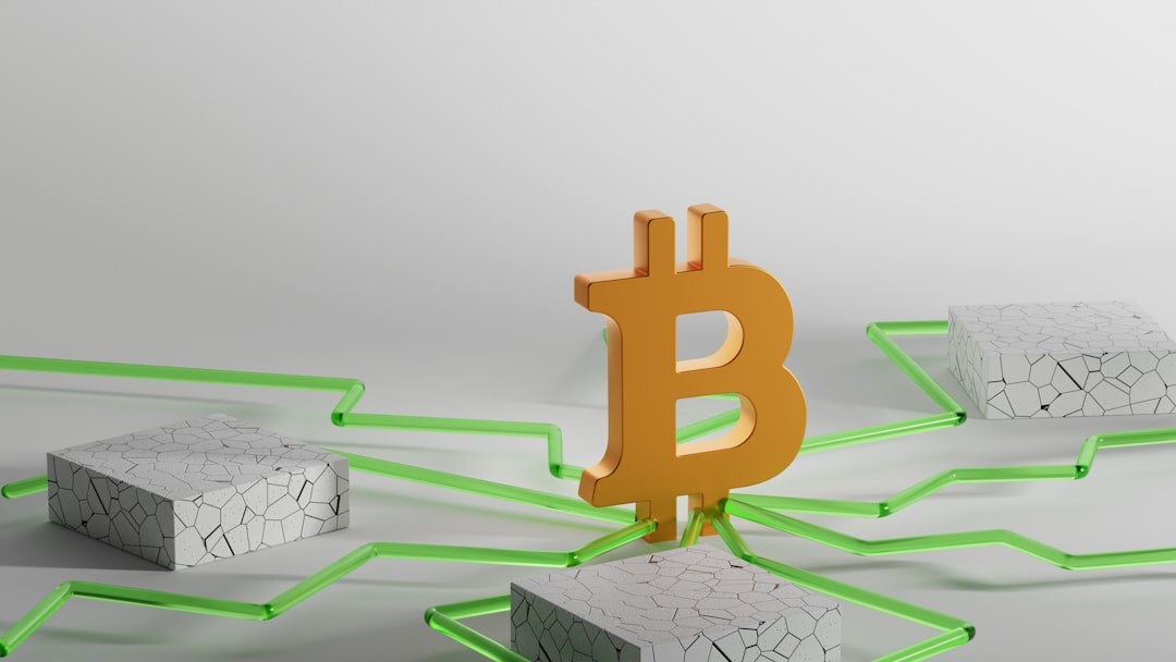 Blockchain technology concept with connected digital blocks
